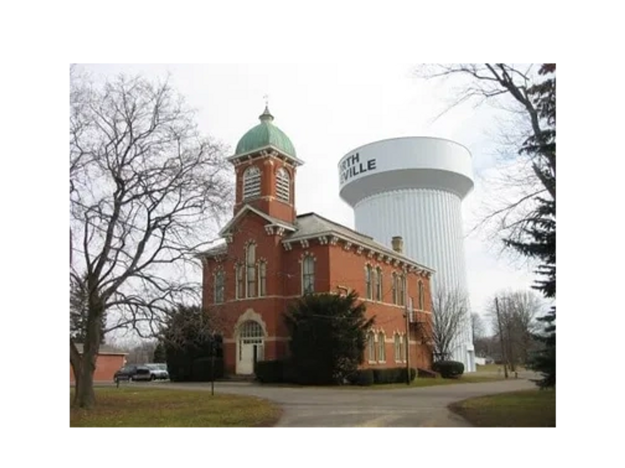 North Ridgeville City Hall and water tower
