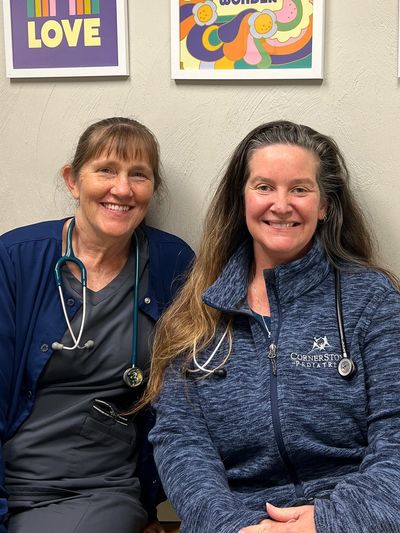 Drs. Dianne McNeill, MD and Margaret Nash, MD at Cornerstone Pediatrics