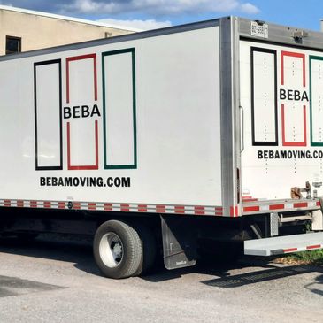 16 feet moving services truck parked at Ottawa yard