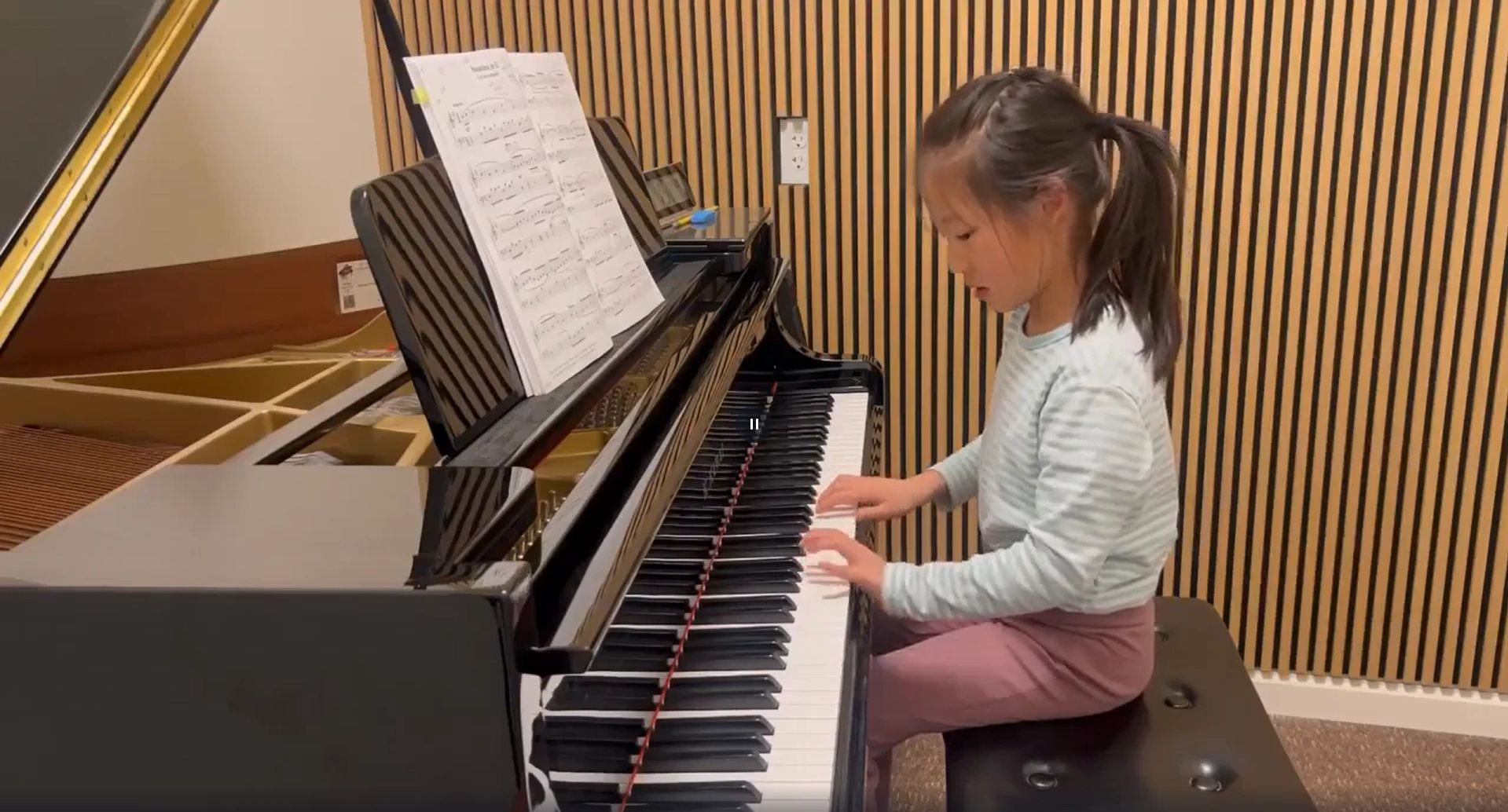 Elena Hsueh started piano at age 6 and continues to show dedication and love for music.
