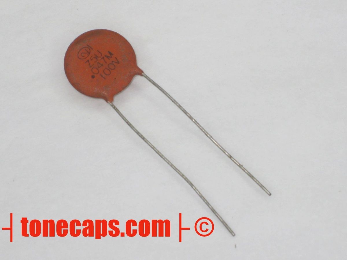 Sprague .047 uF 100V .047M Z5U Ceramic Disc Capacitor Dime