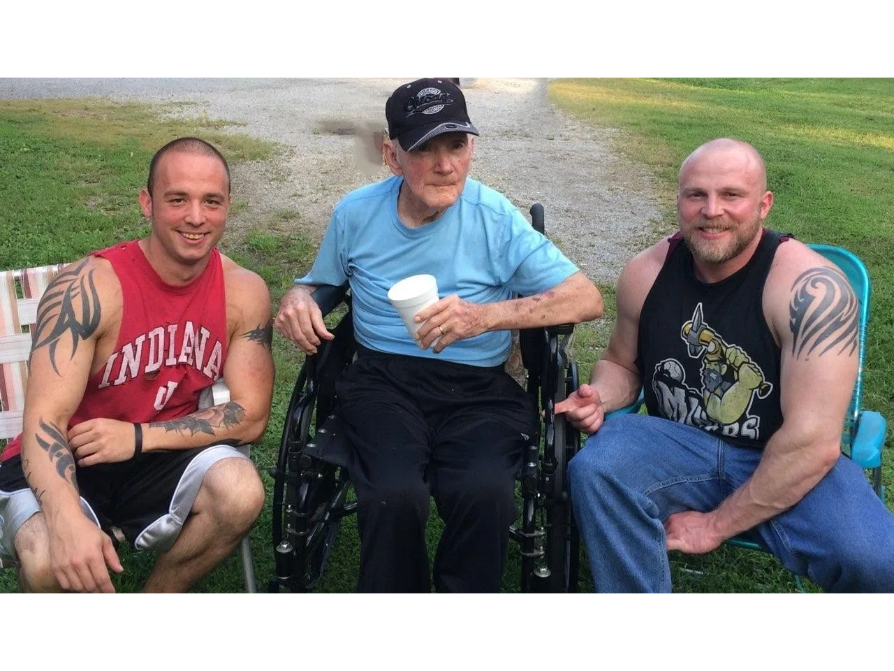 one men in a wheelchair
