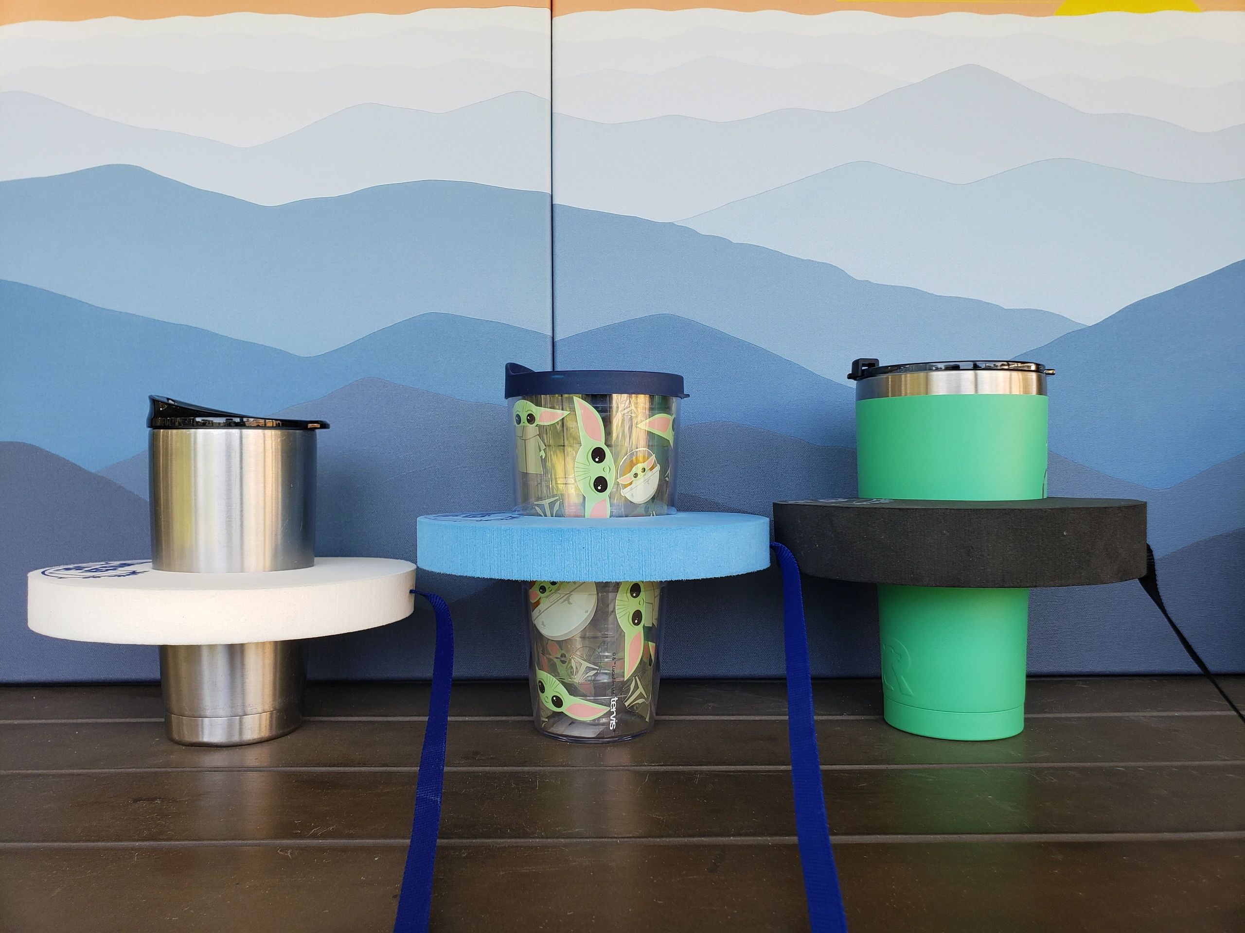 The Tumbler Tube should sit halfway up your favorite double walled tumbler for proper floatation