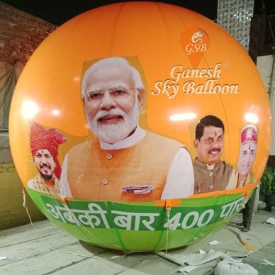 BJP Promotional Sky Balloon, Sky Balloon Manufacturers, Sky balloon in Delhi.