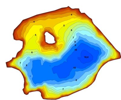  Bathymetric maps can provide valuable fisheries date and are a must for any management plan.  