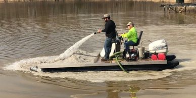 Ag Lime is great for most ponds. We have the equipment to lime your pond the right way. It helps with water chemistry and fish health and growth.