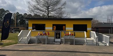 shows image of the Fay. Tech shop at their Baseball facility. 