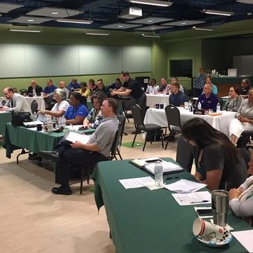 Store and vendor staff attending a professional development session at CSANC.  