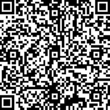 Black and white QR code with a complex pixel pattern.