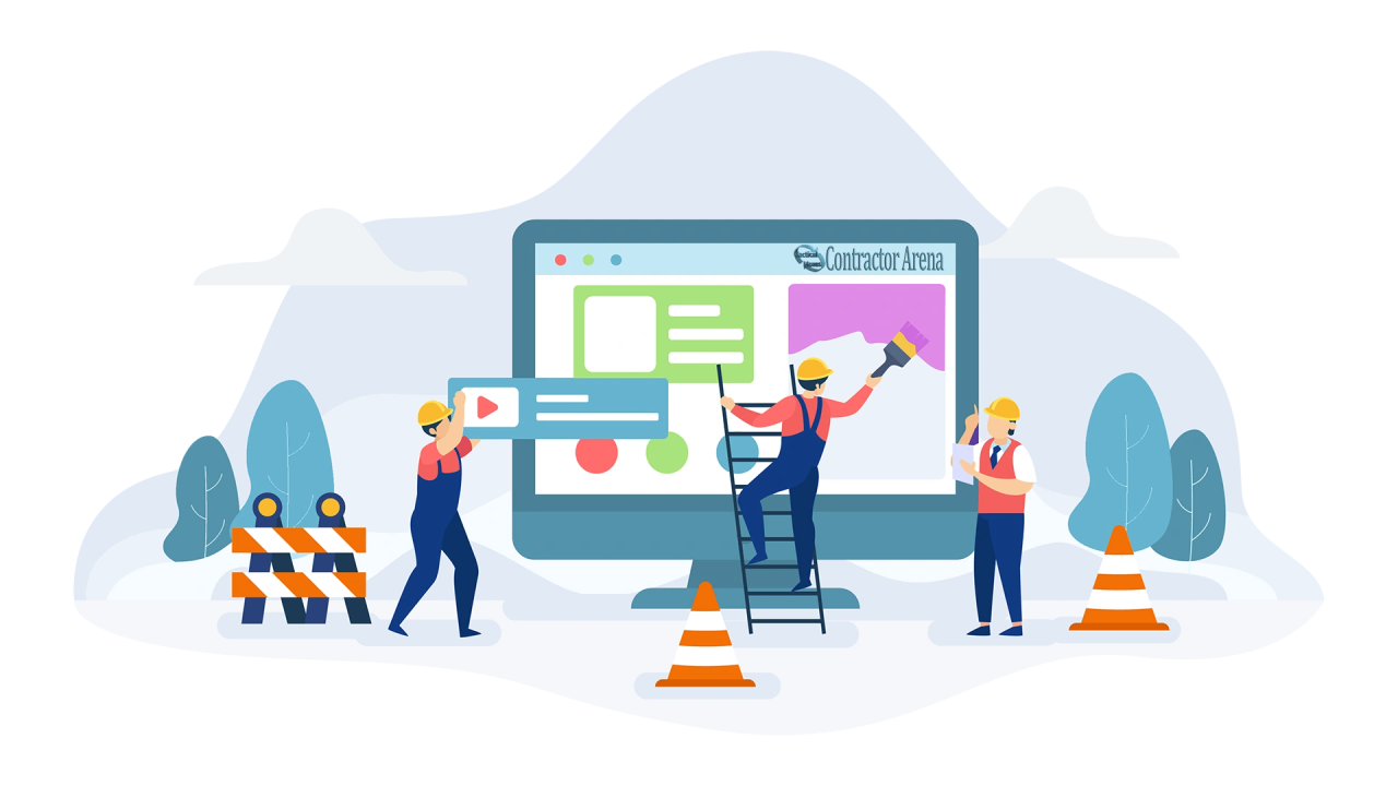 Contractor Arena all-in-one CRM and marketing dashboard for contractors