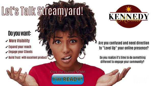 Streamyard graphic design advertisement