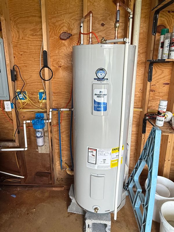 New 50 gallon Bradford White electric water heater install for GAMFA  in greencastle pa! 