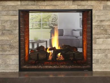 See Through Fireplace