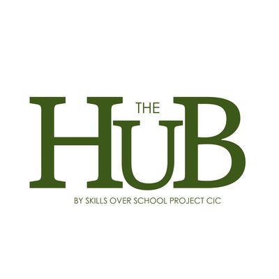 Logo for The Hub by Skills Over School Project CIC.