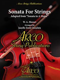 Sonata for strings is sonata in a major by Mozart for string orchestra sheet music