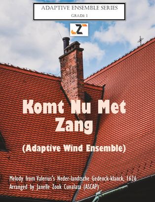 , "Komt Nu Met Zang," sheet music what is this place playable by full band or small ensemble.  