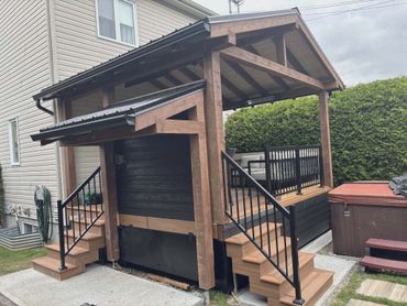Solarium durable pour un espace extérieur lumineux et protégé.