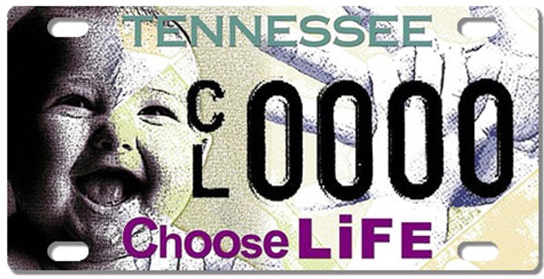 CHOOSE LIFE LICENSE PLATES