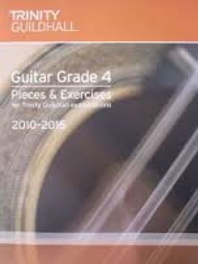 Grade four Trinty Guidhall classical guitar pieces and exercises book.