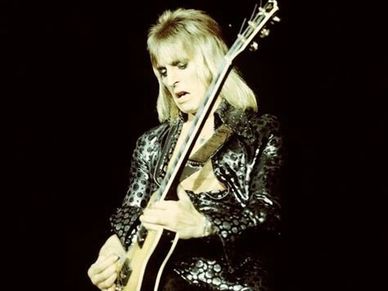 Mick Ronson playing guitar