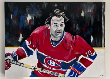 Guy Lafleur art - Sports art - NHL Hockey - Inspiration Canadien de Montréal - oeuvre originale