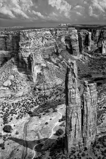 black and white photography,  Gerald Hill photography,  Canyon de Chelly, Navajo, landscape, BIA  