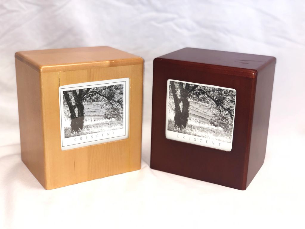 Cherry and Natural stained picture cube