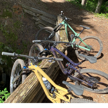 Biking in the Mt. Hood wilderness, right by an abandoned old mine!