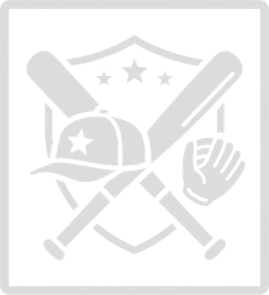 Baseball equipment with bats, glove, and helmet over a shield with stars.