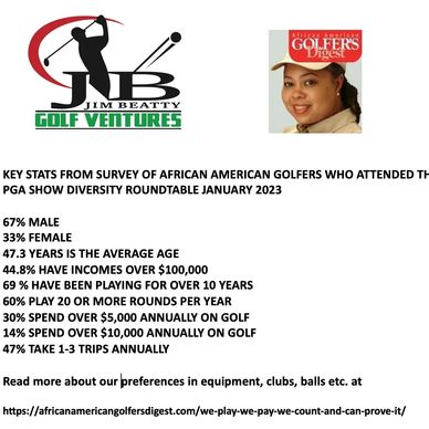 PGA GOLF EXHIBITIONS SUPPORTS 2023 AFRICAN AMERICAN GOLF EXPO