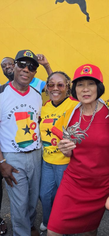 Group of people at a Taste of Ghana event.