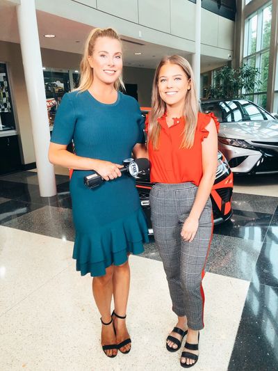 Paige and FS1's reporter Kaitlyn Vincie.