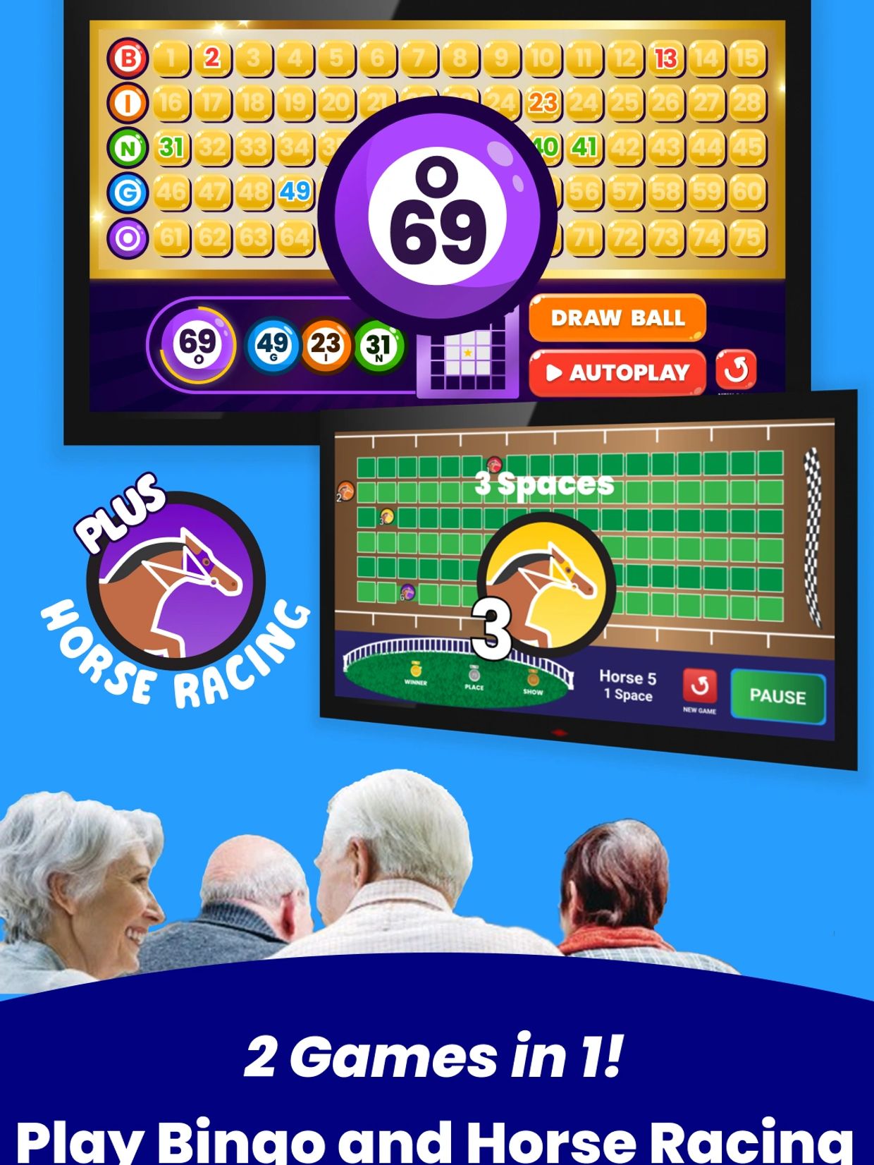 Bingo game on TV