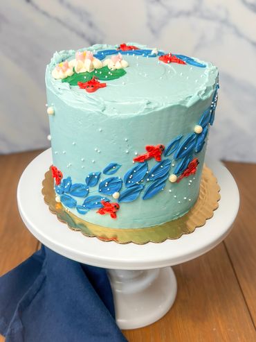 Colorful birthday cake Door County bakery