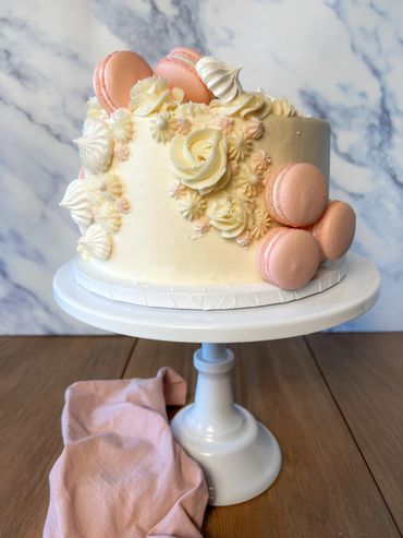 European buttercream wedding cake Wisconsin
