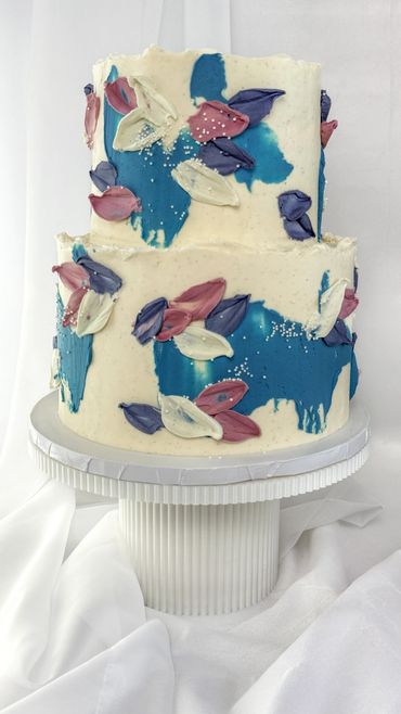 Hand-crafted wedding cake Sister Bay WI