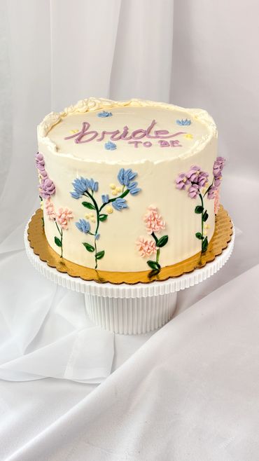 Elegant tiered wedding cake Door County Wisconsin