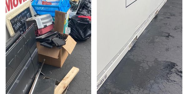 junk in driveway in warwick ri