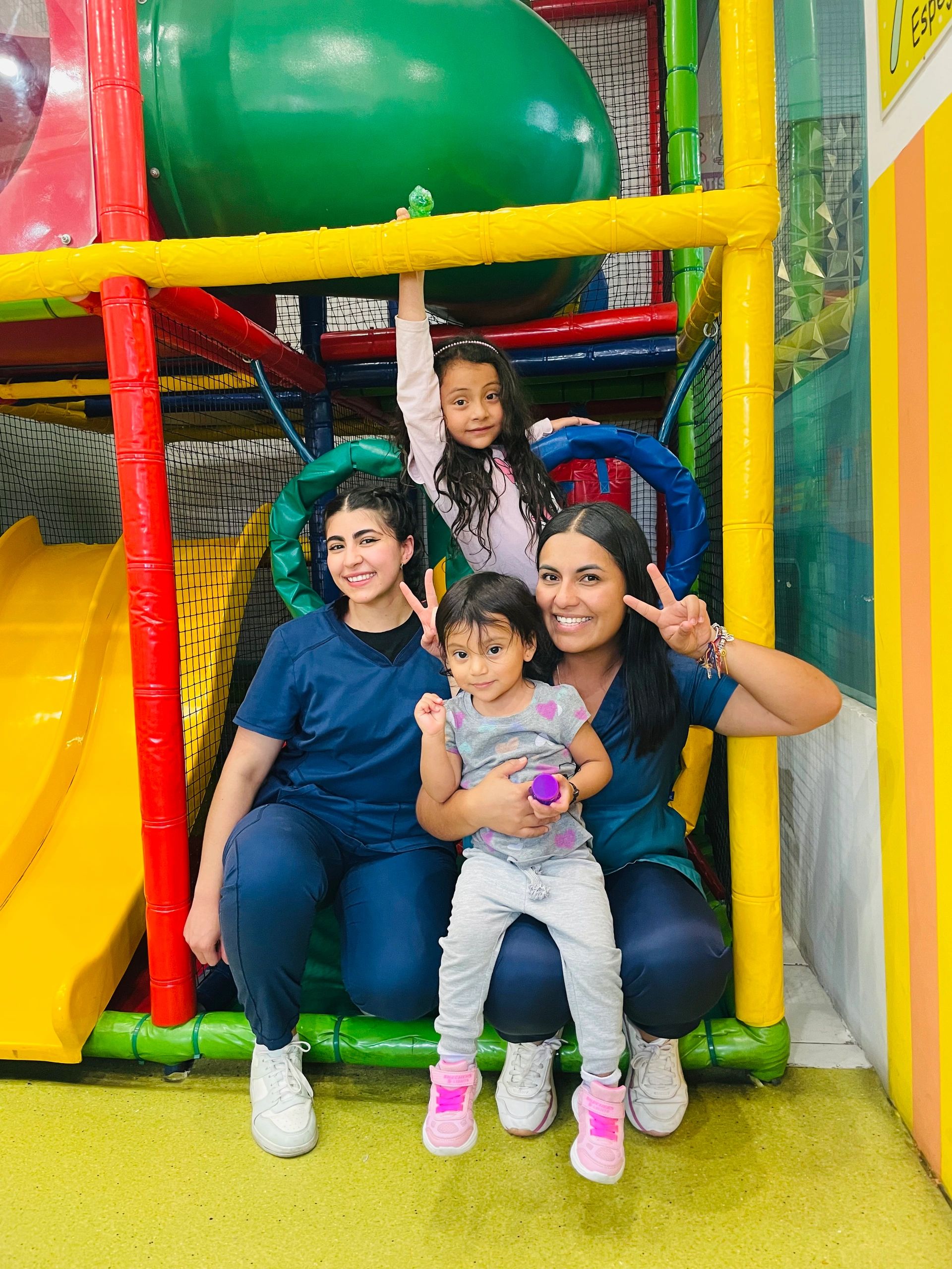 Instalaciones coloridas de la clínica