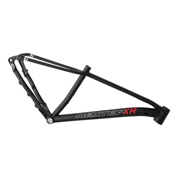 Black NEXTEP XR bicycle frame with sleek design.