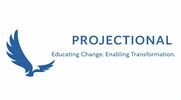 Logo with a blue eagle and the text 'Projectional' and its tagline.