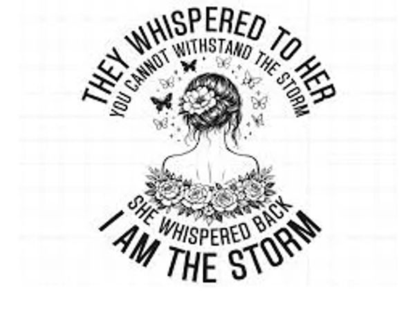Inspirational quote with woman, flowers, and butterflies illustration.
