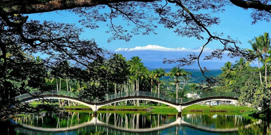 Queen Liliuokalani park Hilo Hawaii