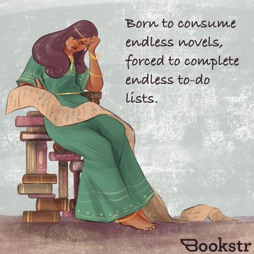 Bookstr Bokish Saying: Born to consume endless novels
