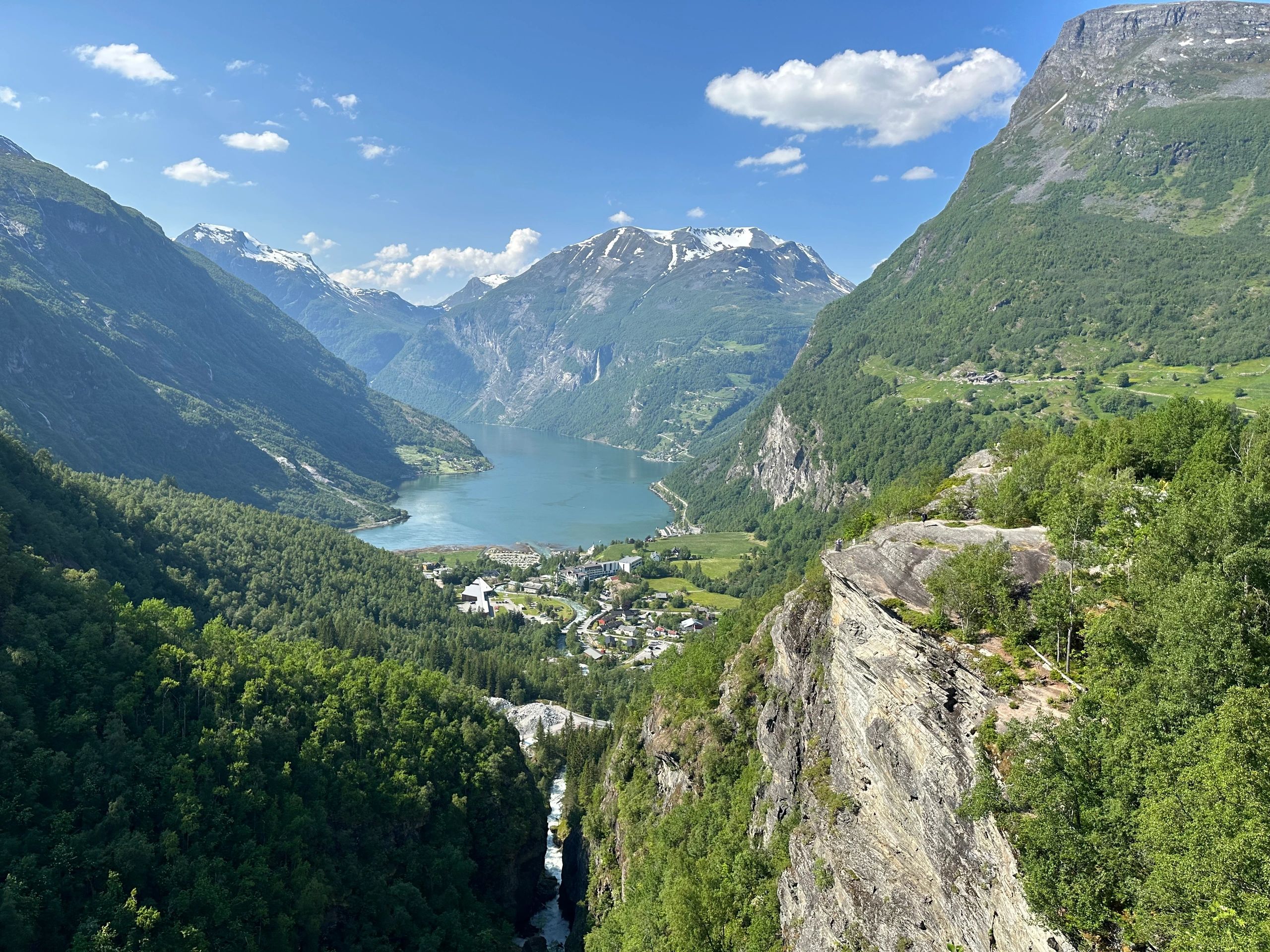 Norwegian fjord scene