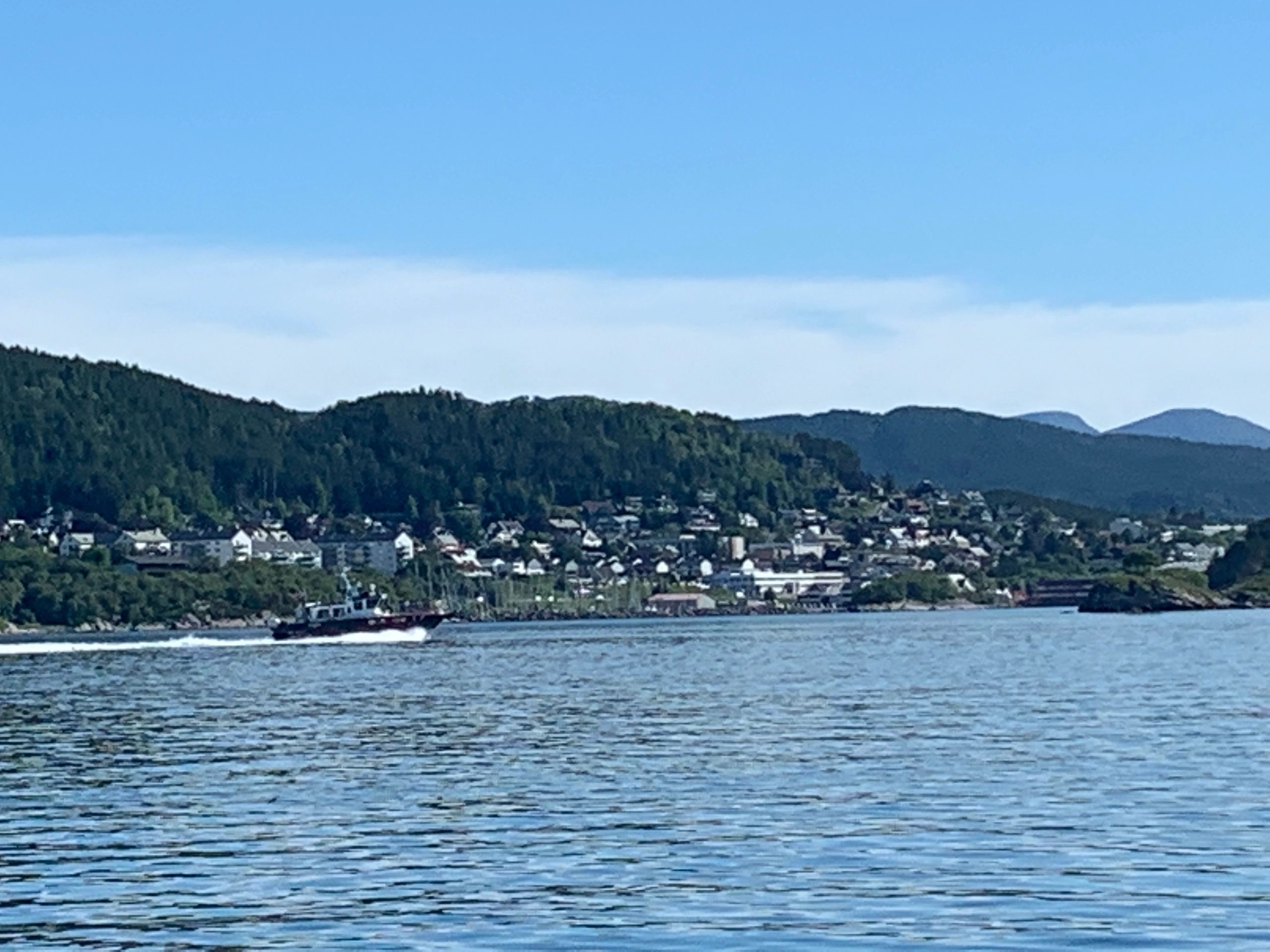 Norwegian fjord scene