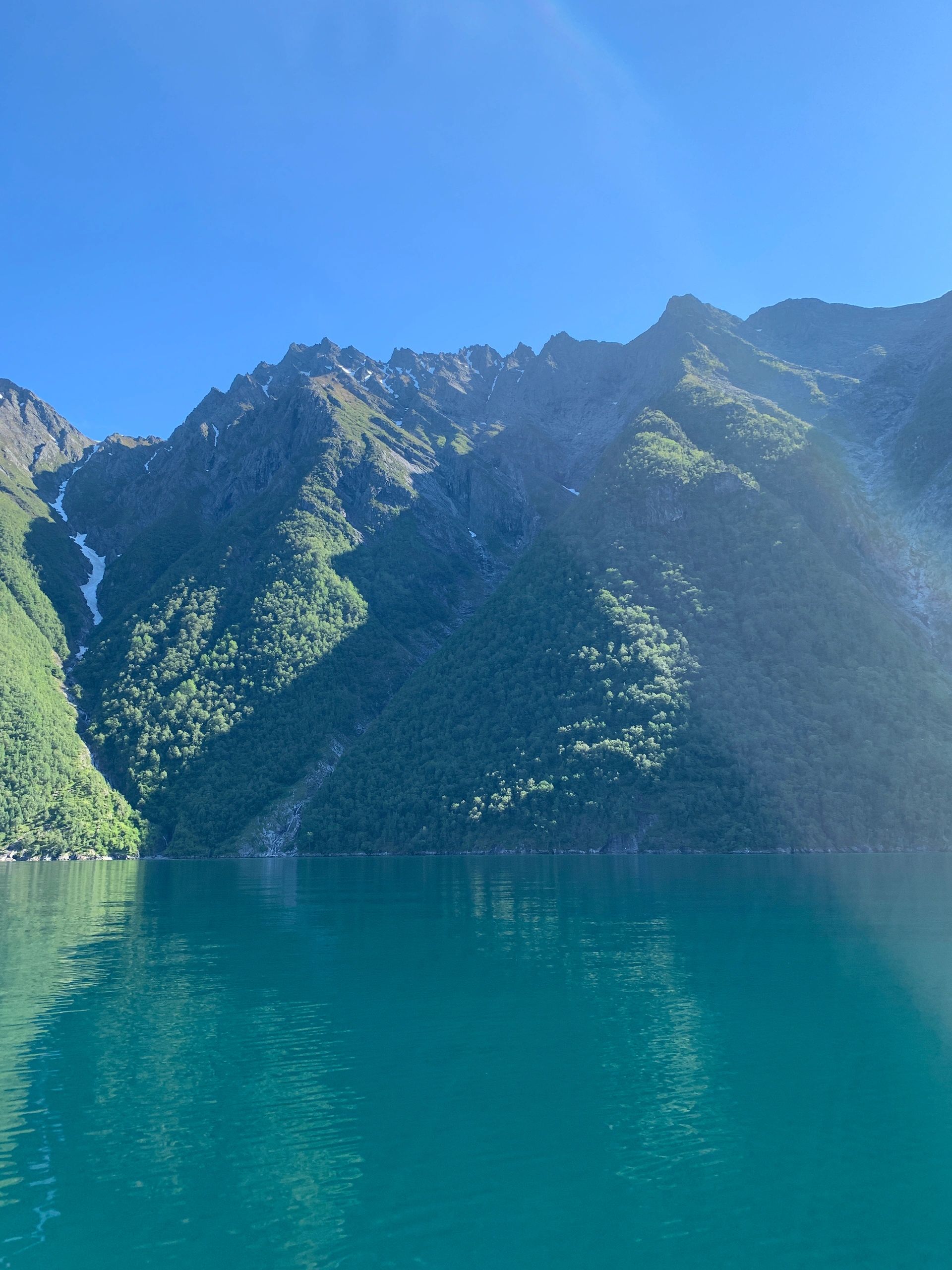 Norwegian fjord scene