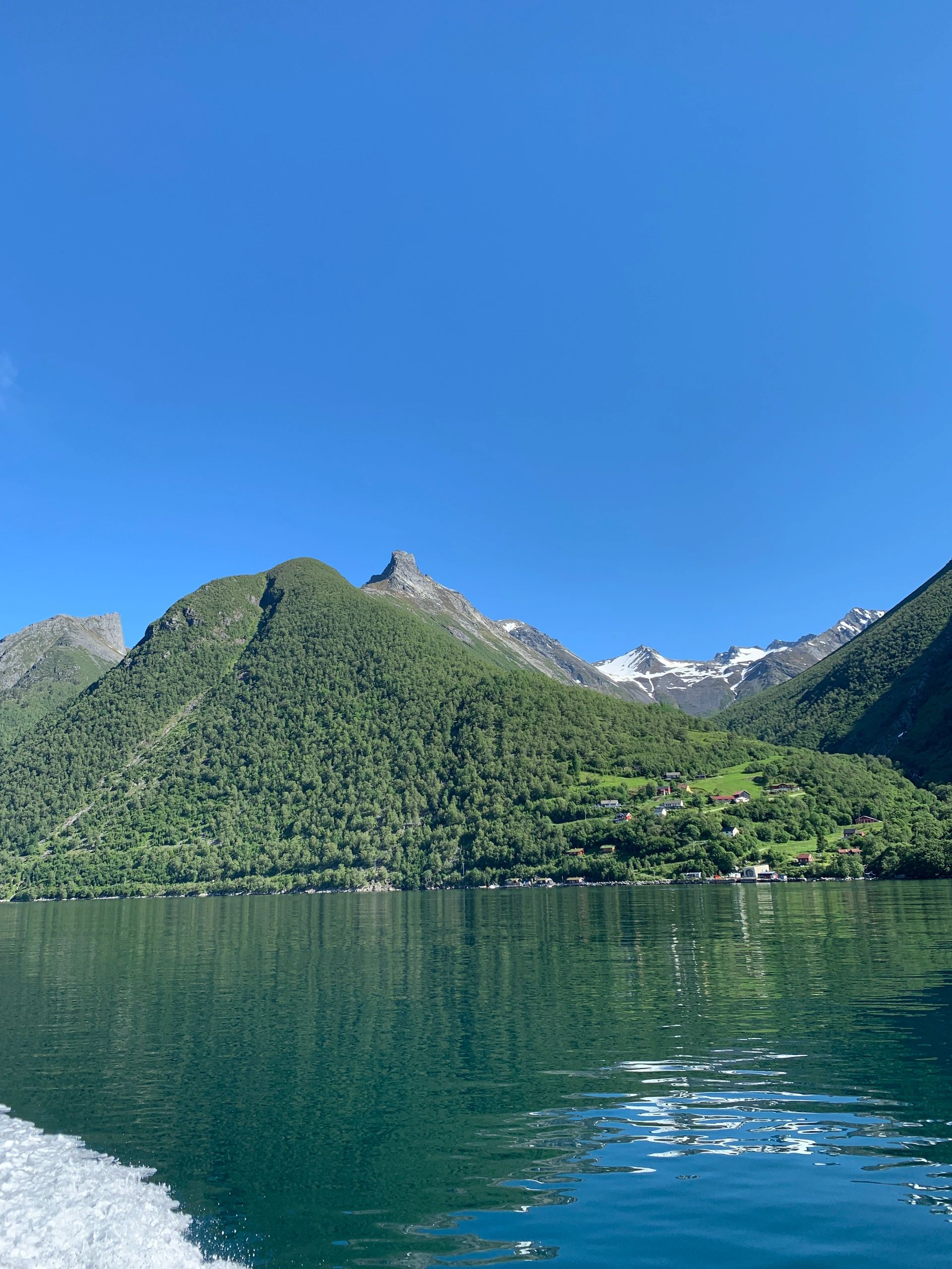 Norwegian fjord scene