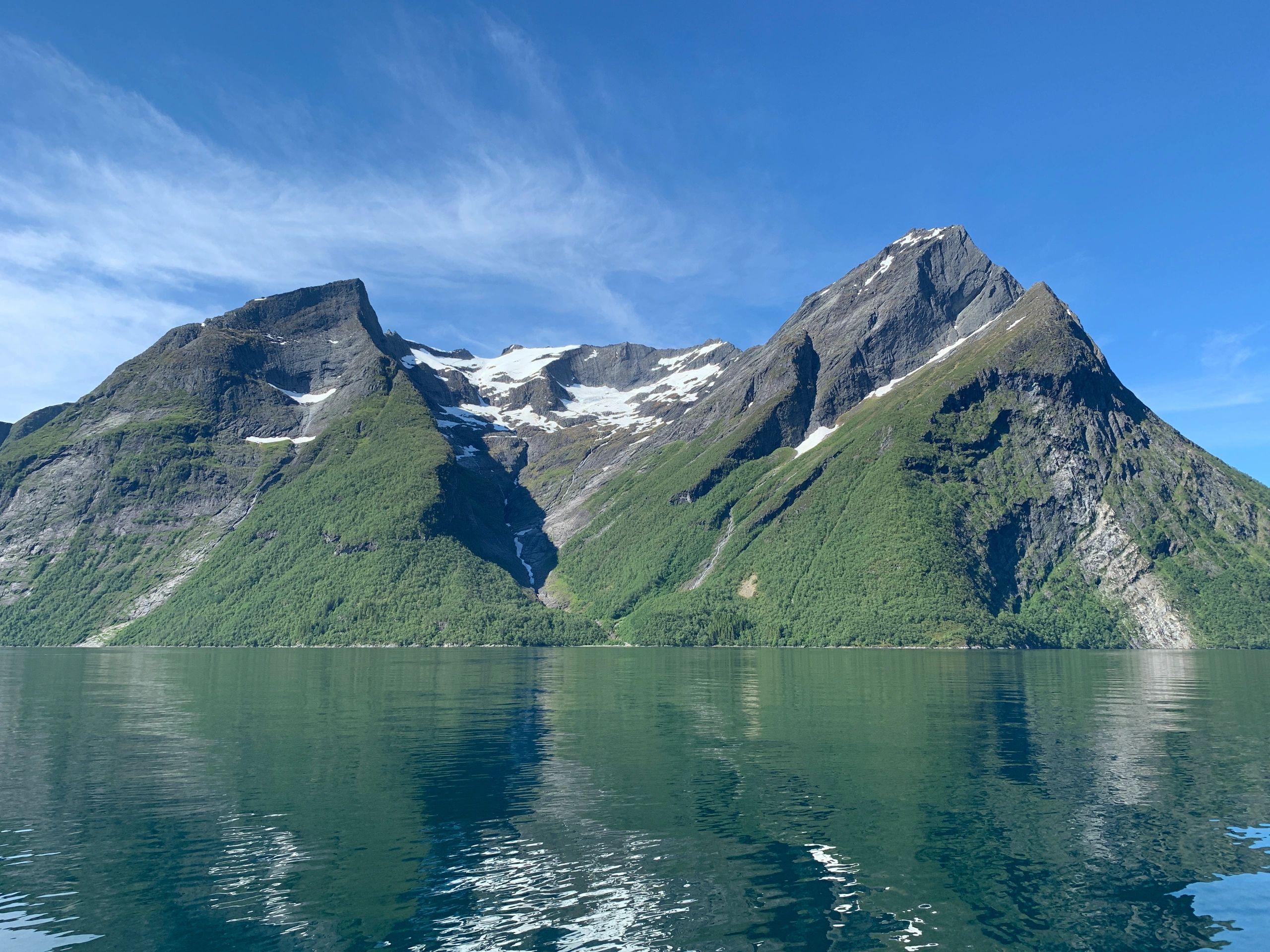 Norwegian fjord scene