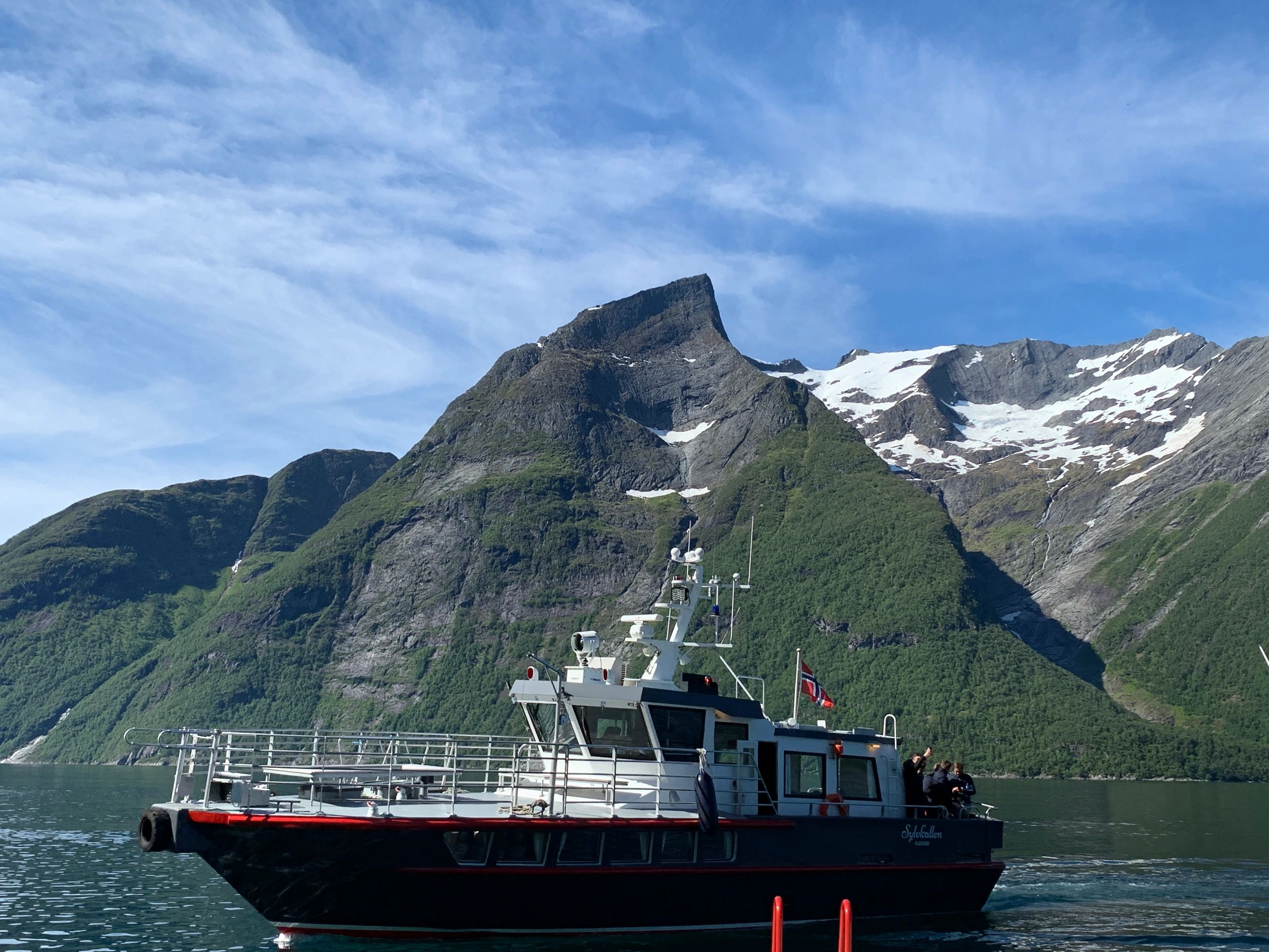 Norwegian fjord scene
